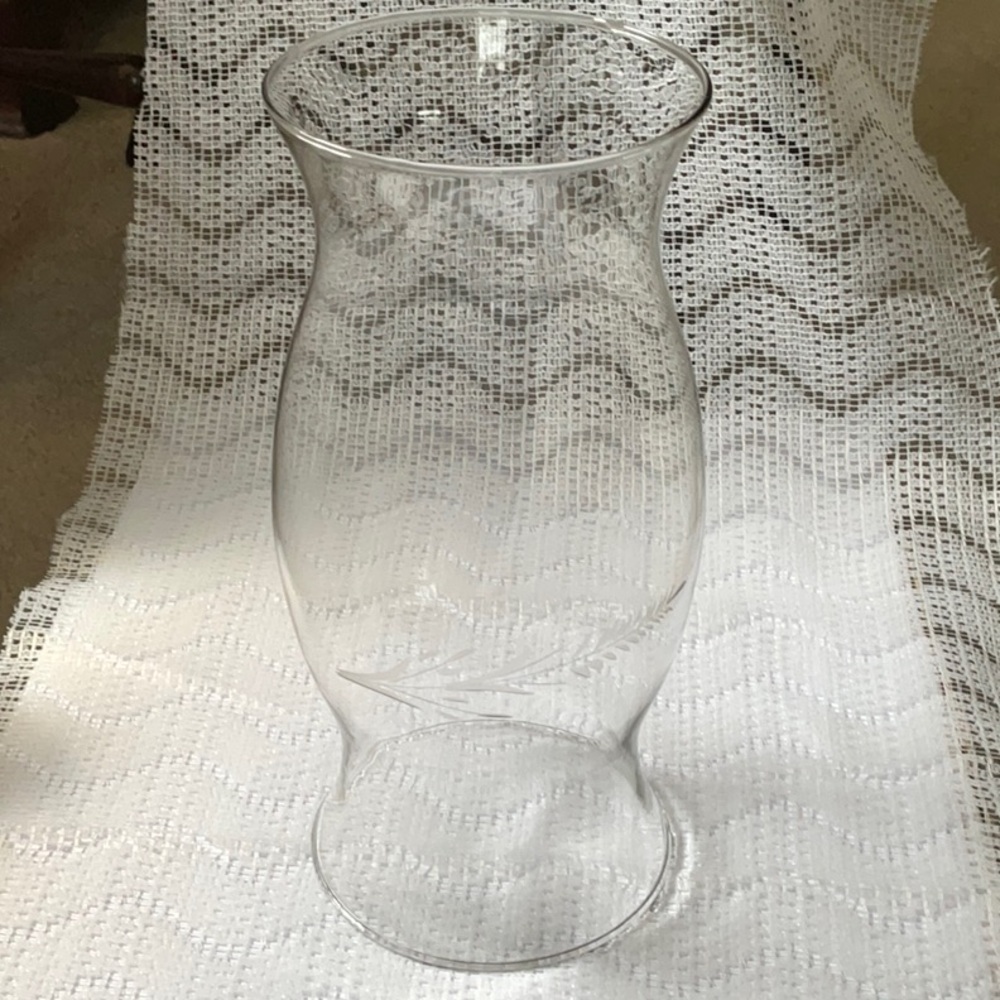 Clear Glass Chimney Globe Candle Shade